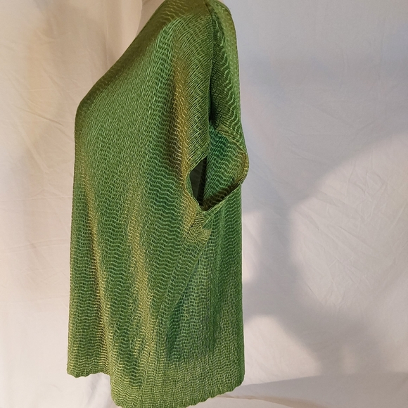 Kim Roger's Green Polyester Top - Picture 3 of 6